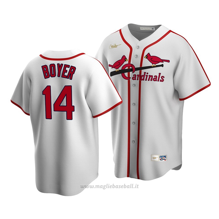 Maglia Baseball Uomo St. Louis Cardinals Ken Boyer Cooperstown Collection Primera Bianco